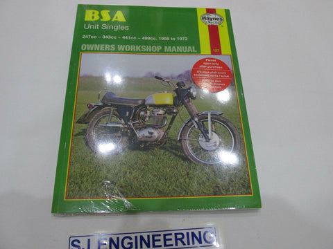 BSA Unit Singles B25 C15 B40 B44 B50 Haynes Workshop Manual