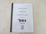 BSA M20 Manual WD M20 Owners Workshop Maintenance Manual