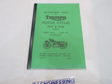 TRIUMPH SPEED TWIN TIGER 100 3T DELUXE PARTS LIST 1947-1948 SJ171