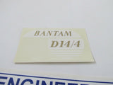 BSA BANTAM D14 D14/4 TANK TRANSFER LEFT HAND
