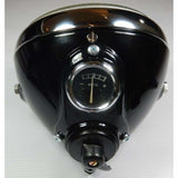 Lucas SSU700 7" Headlamp Bean Switch Ammeter for BSA Norton Classic Motorcycle (Black or Chrome)