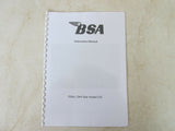 BSA 250 OHV Star C15 Owners Workshop Maintenance Manual