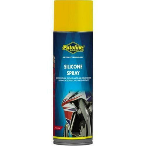 PUTOLINE SILICONE SPRAY 500ML RESTORE  FENDERS & PLASTICS CLEAN PROTECT