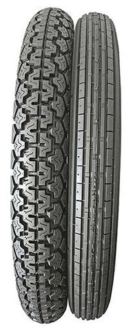 Pair of Classic Motorcycle Tyres 3.25 x 19 Front & 3.50 x 19 Rear